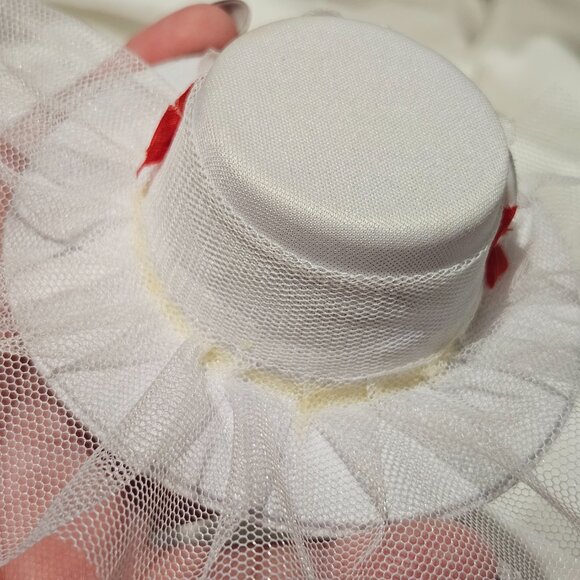 Disney Parks Dress Shop Mary Poppins Jolly Holiday Red White Cosplay 1X NWT +Hat - Picture 16 of 16